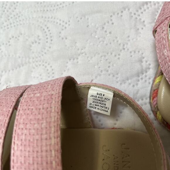Janie and Jack Espadrille Sandals Size 9 - Picture 9 of 9
